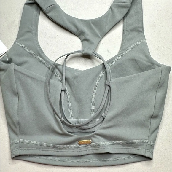 L*Space Active Sage Push It Top Scoop Neck strappy sports bra NWT. Size XL #72 - Picture 5 of 8